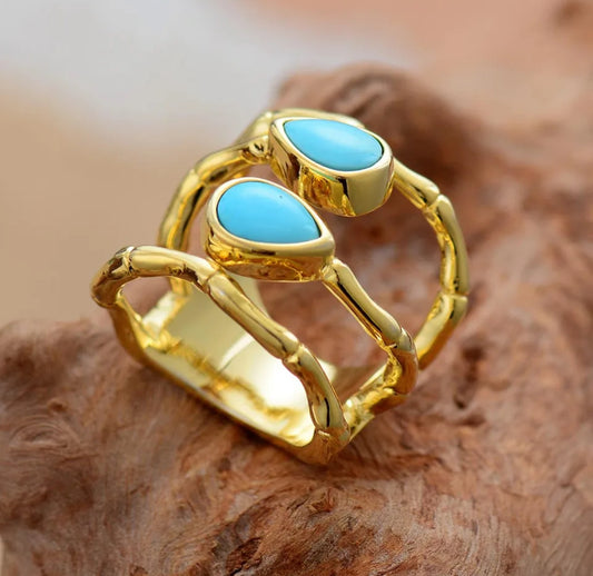 Turquoise Gold Ring