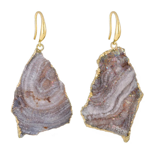 Druzy out Earrings